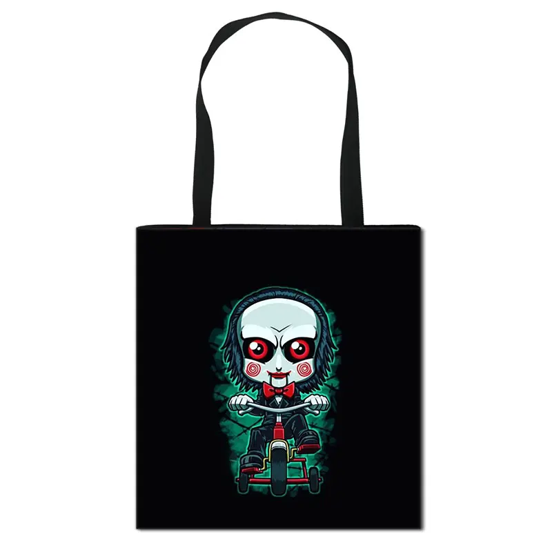 Horror Character Jason Chucky Casual Totes Bag Women Handbag Girls Portable Shoulder Bags for Travel Ladies Shopping Bag women's bags brands	. Totes