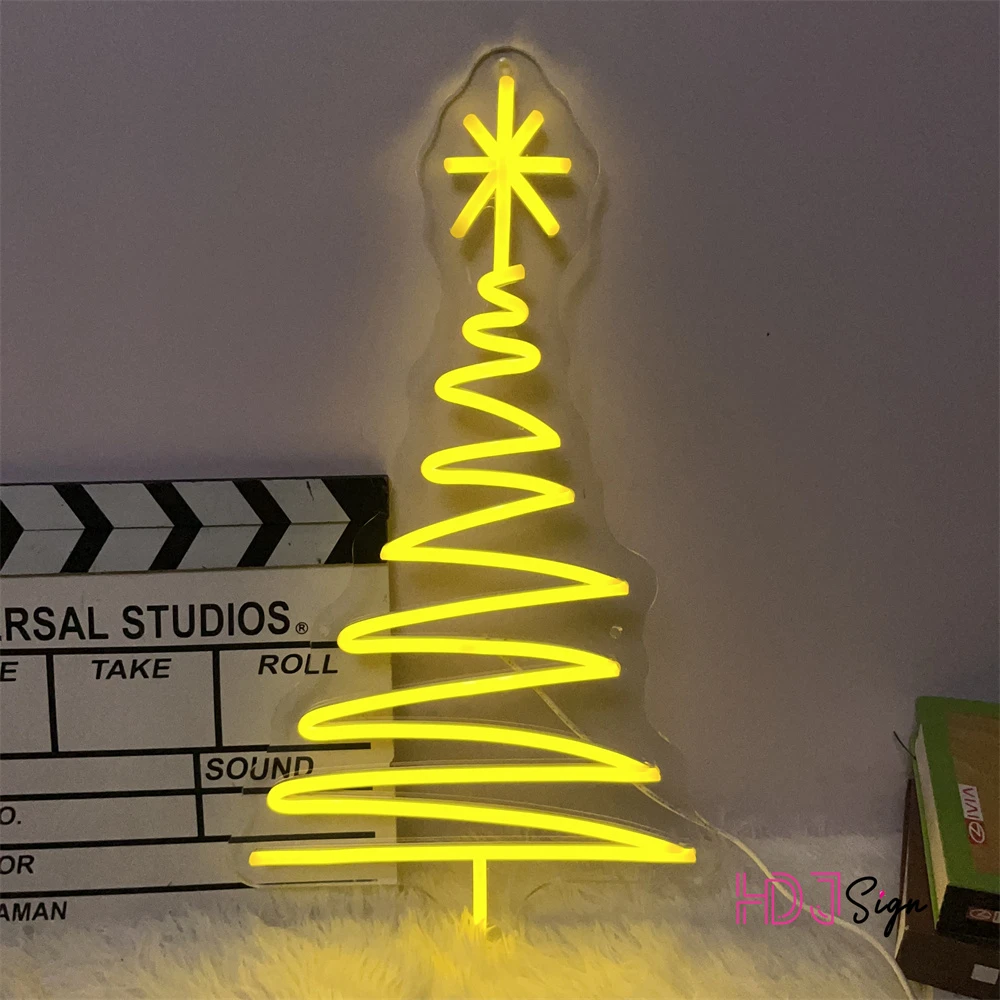 Christmas Trees Neon Sign Shop Home Decor Shop Wall Decoration Sign Led