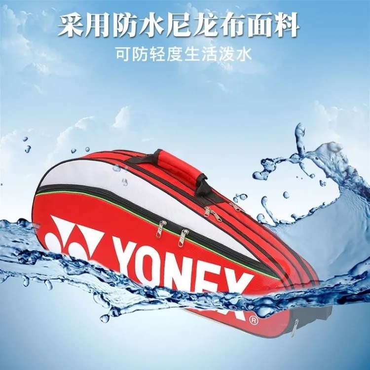 Description Picture 4 of itemYONEX Original Badminton Bag Max For 3 Rackets With Shoes Compartment Shuttlecock Racket Sports Bag For Men Or Women 9332bag