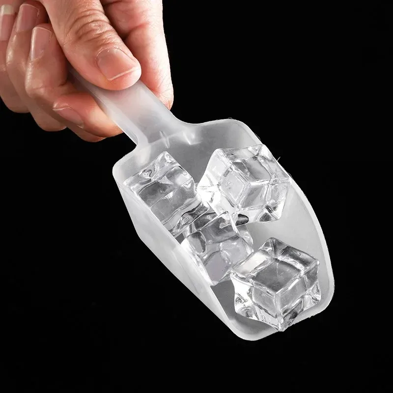 Plastic Ice Scoop Multi Use Tool for Ice Candy Dessert Grain Dry Goods with Hanging Hole Party Bar Buffet Kitchen Party Bar