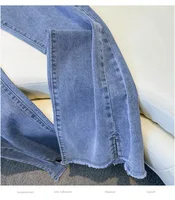 Plus Size Spring Autumn Women's Jeans Pants Hip 114-160 High Waist Casual Loose Flare Jeans Black Blue 5XL 6XL 7XL 8XL 9XL - Image 5