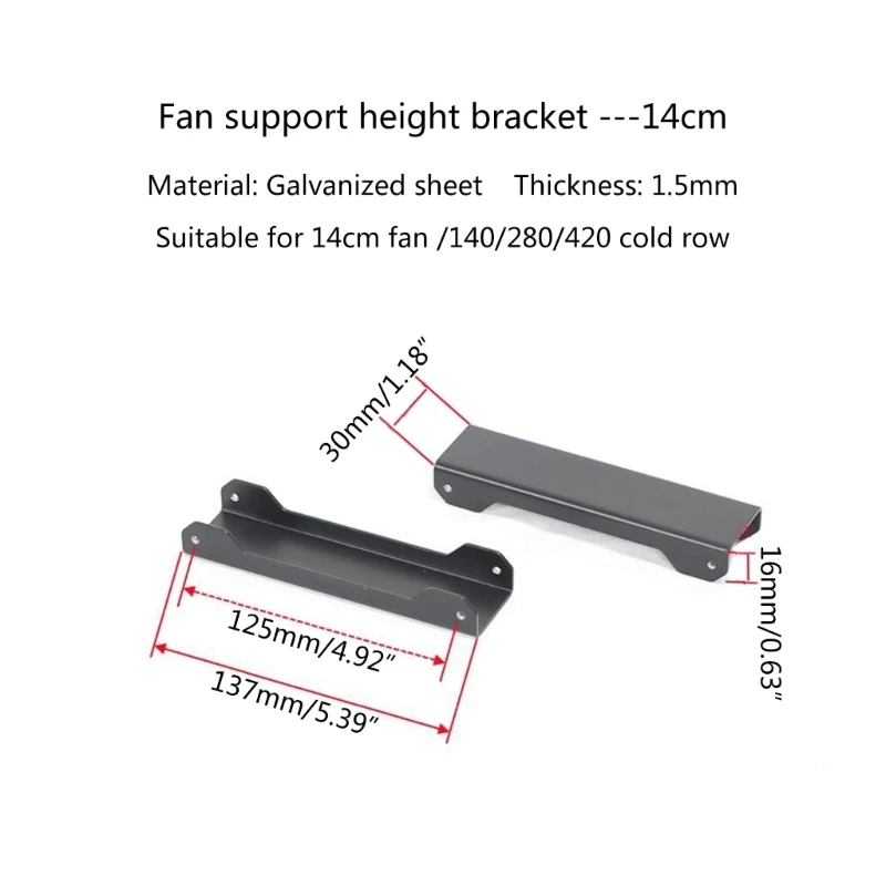 Heavy Duty Metal Fan Mounting Bracket in Your PC