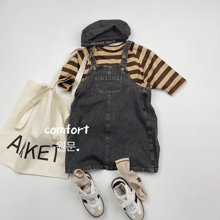 2025 Autumn New Children Loose Casual T Shirts Baby Boys Girls Cotton Striped Bottoming Shirt Toddler Kids Dolman Sleeve Tops 2 2025 Autumn New Children Loose Casual T Shirts Baby Boys Girls Cotton Striped Bottoming Shirt Toddler Kids Dolman Sleeve Tops - Image 2