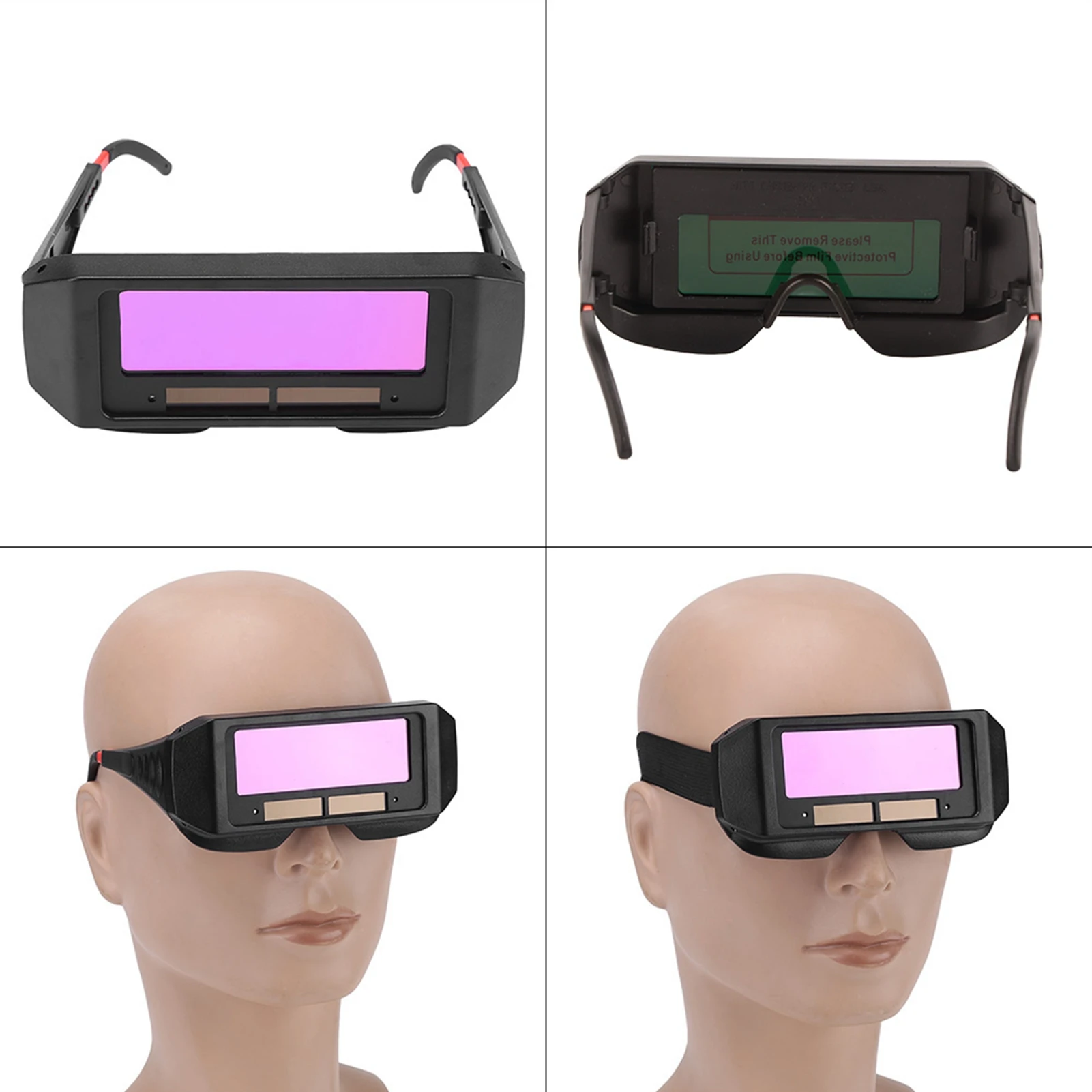 Welding Glasses Solar Auto Darkening Welding TIG MIG Goggles Welder Eyes Glasses Solar Auto Darkening Welding Goggle Protective Gear