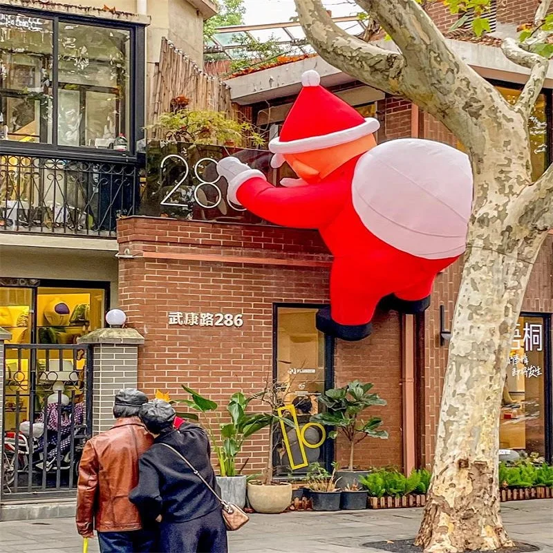 

2M Christmas Inflatable Air Mold Decoration Santa Claus Atmosphere Decoration Christmas Toys Luminous Decor Outdoor Holiday Gift