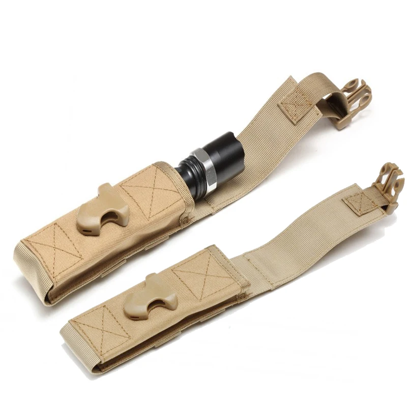 Tactical Flashlight Holder Portable Holster Stretch Nylon Handheld Led