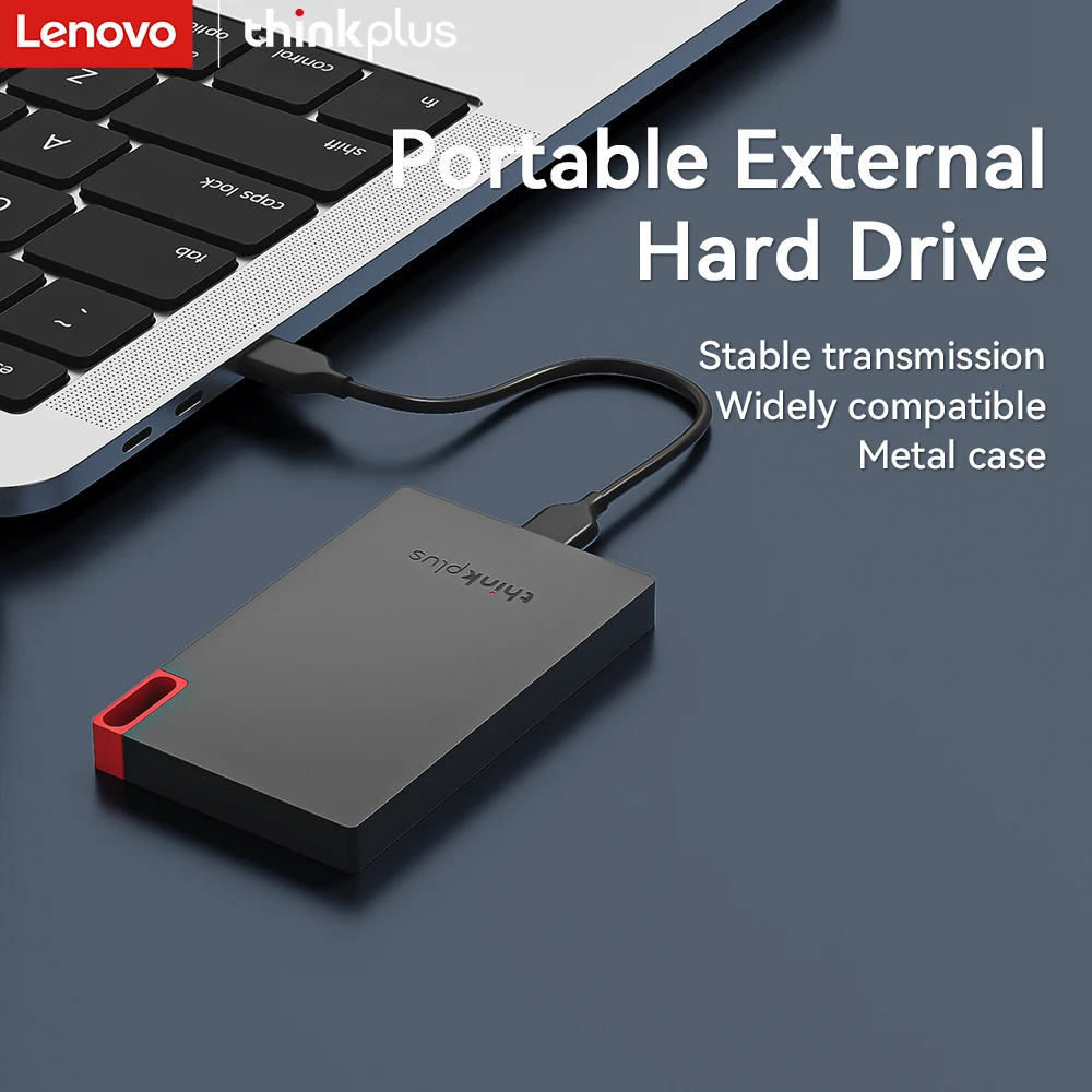 레노버 512GB 외장형 SSD, 플러그 앤 플레이, 휴대용 외장 하드 드라이브, 안정적인 데이터 전송