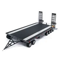Spare Parts Metal 6 Axles Full Trailer for Toys 1/10 1/8 1/7 RC Car 1/14 1/12 Hydraulic Tractor Trucks Vehicle TH24277 1