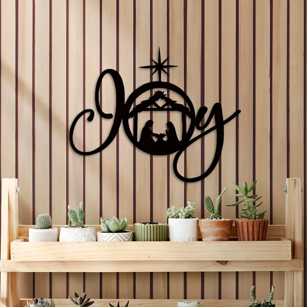 

1 шт., Подвесной Настенный декор в виде рождественского Рождества, надпись «Hope»