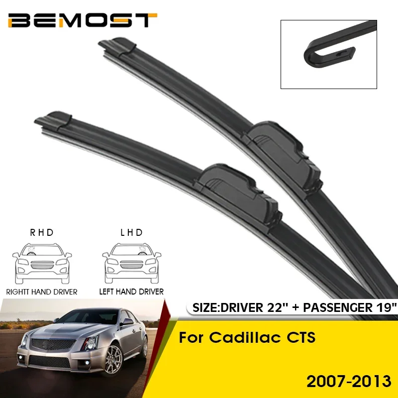 

Car Wiper Blades For Cadillac CTS 2007-2013 Windshield Windscreen Front Window Blades 22"+19" Car Accessories