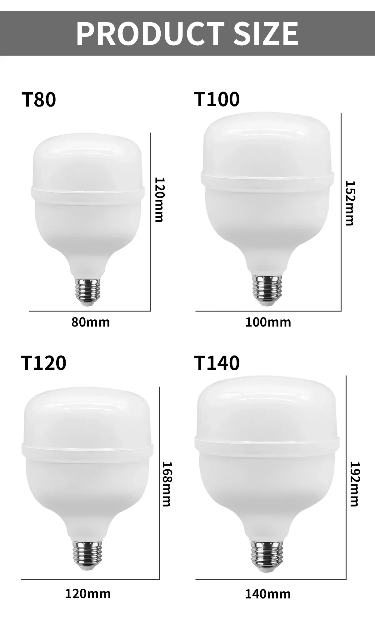 Description Picture 4 of item5pcs LED Lamp Bulb LED Light Bombilla 50W 40W 30W 20W Hight Lumen LED Lampada AC 110V 220V E27 Lighting Lamp Lampara Led