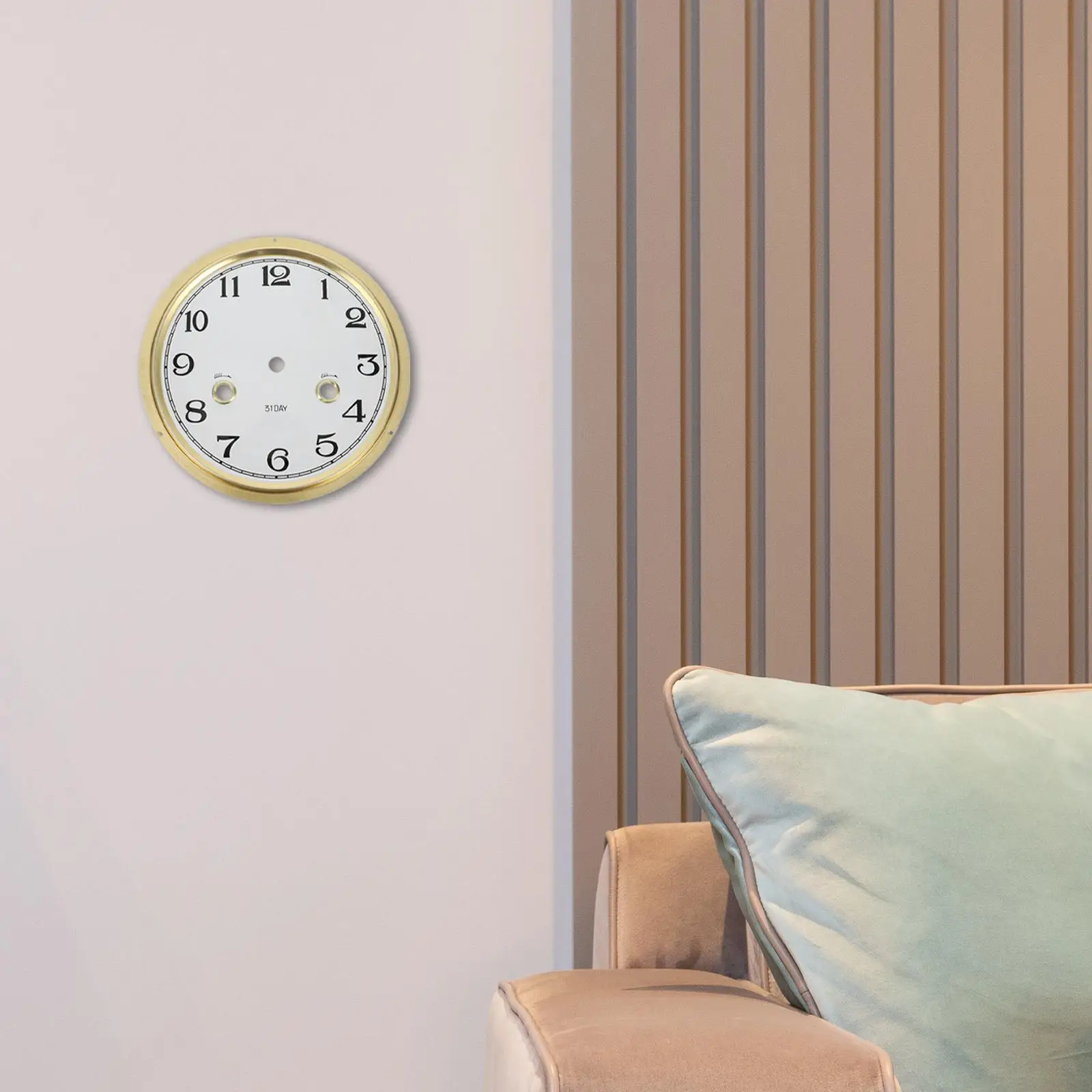 Clock Dial Mini Craft Kit Faces for Crafts Suite Clocks Living Room Zinc Alloy Modern Wall