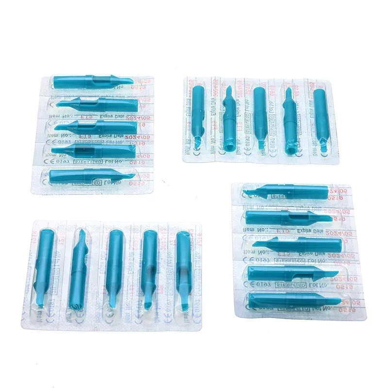 40pcs/set Tattoo Needles Tips Mixed Tattoo Needle Plastic Tips For Gun Needle Ink Cup Grip Kits RL/M1/RM/FT tattoo microblading needles disposable tattoo tips