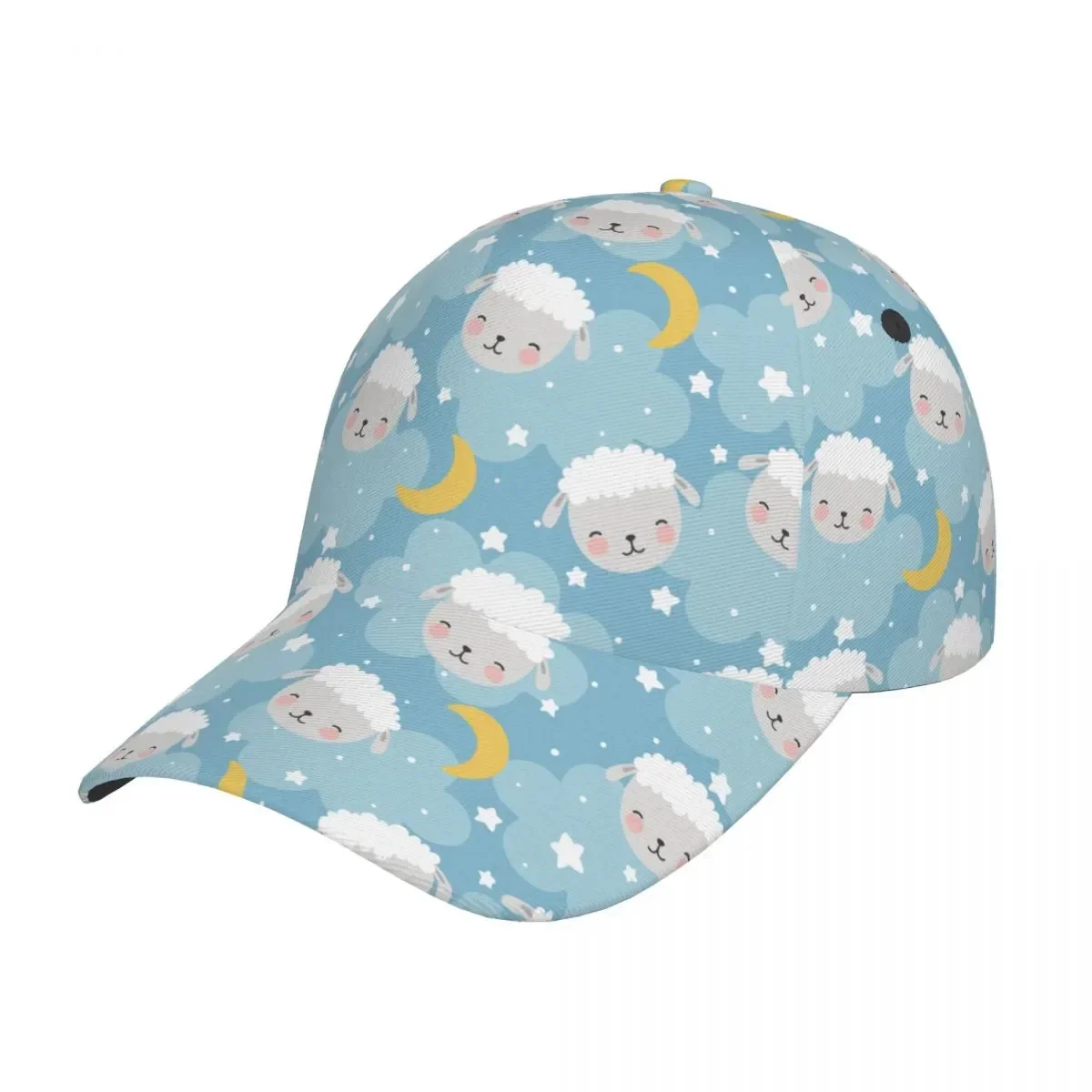 

Adjustable Cartoon Sleeping Sheep Baseball Cap Merchandise Fashion Sleepy Star Cloud Sheeps Snapback Hat for Women