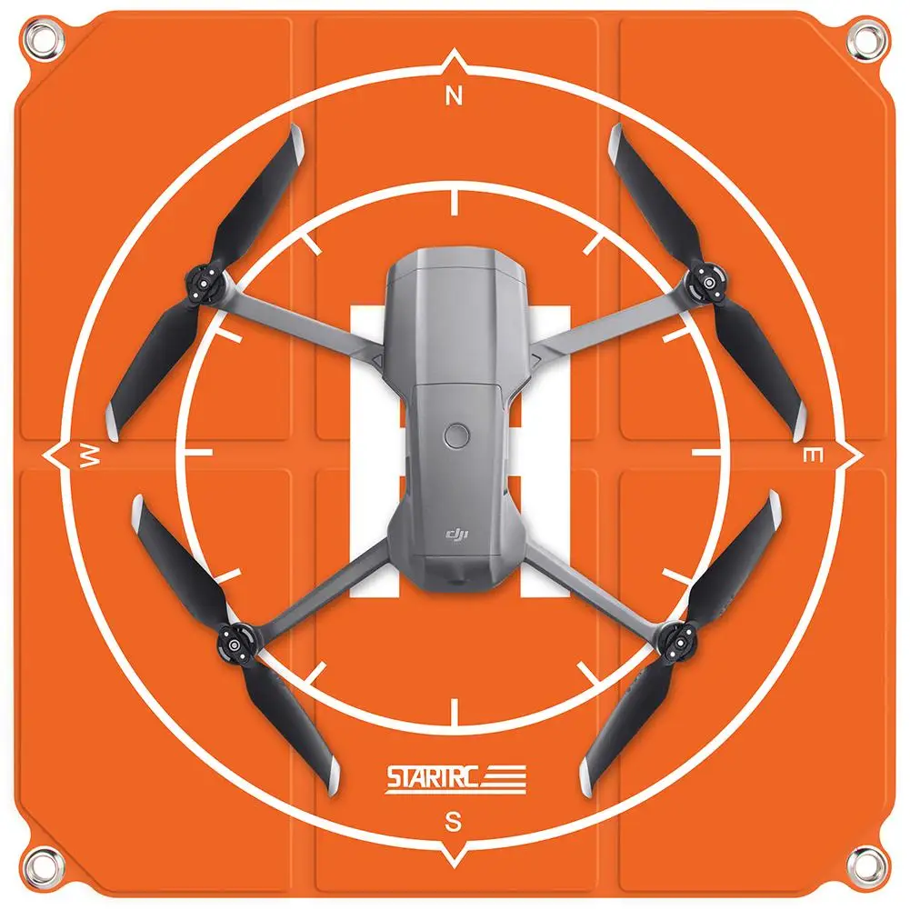 1pcs Drone Landing Pad Foldable Square Helipad 50/65cm Portable Outdoor Parking Mat Compatible For Dji Fpv/mini 2/air 2 Uav