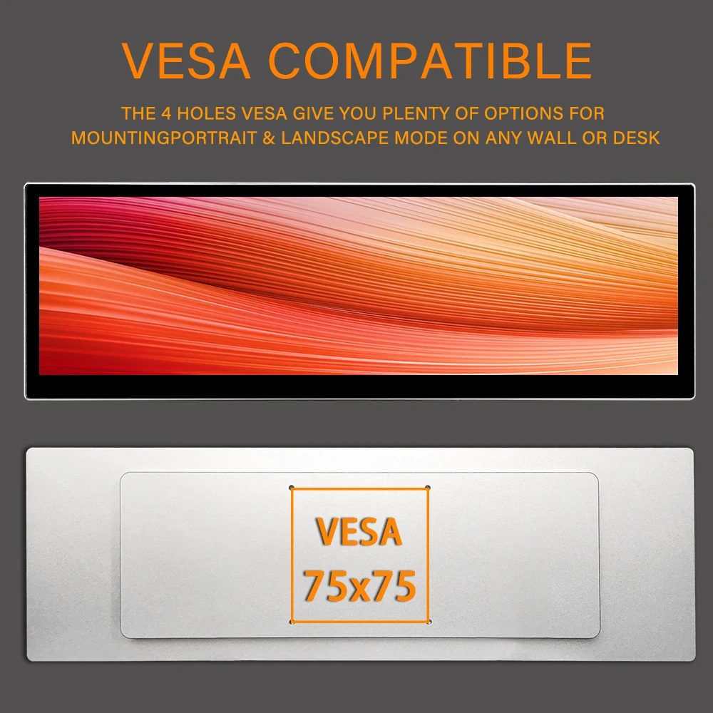 LESOWN 2.5K ġũ  , Ʈġ  LCD PC , 14.5 ġ Ʈ HDMI Ʈ ̵ VESA ÷, ǻͿ