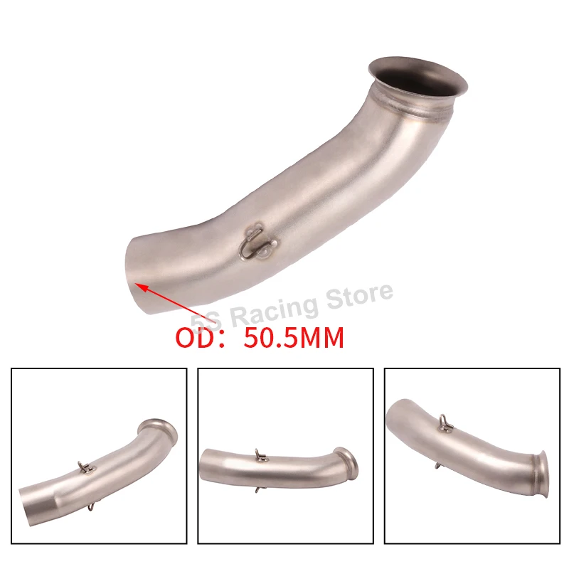 For KTM 390 DUKE 125 200 250 390 RC390 2017 - 2020 Motorcycle GP Exhaust System Escape Modified Link Pipe Muffler Carbon Fiber - Image 6