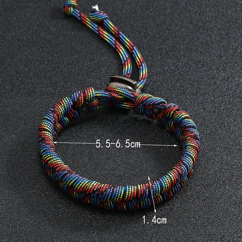 Braided Rope Bracelet Outdoor Parachute Cord Survival Bracelet