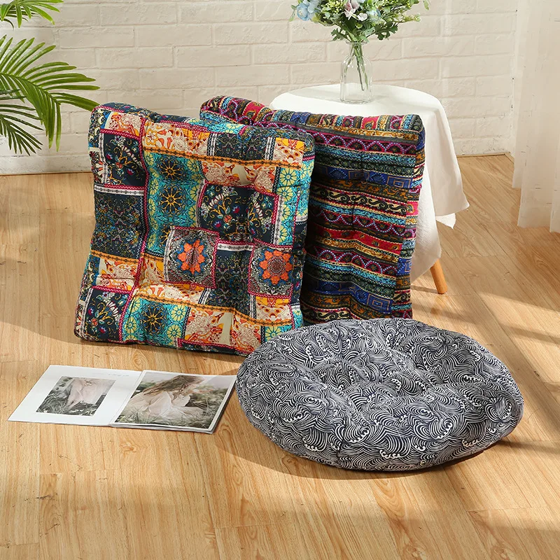 55*55CM Square Chair Cushion Seat Cushion With Anti-skid Strap Indoor Outdoor Sofa Cushion Pillow Cushion Yoga