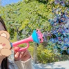 Big Bubble Wands Set 8 Hole Bubble Blower Set Creative Trumpet Shaped Bubble Maker with Tray Summer Party Favors Outdoor Toys 5
