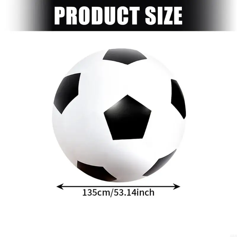 대규모 PVC 플레이 볼 53인치 직경 수중 게임 뒷마당 재미와 스트레스 해소 활동에 이상적 해변 축구 A2UB