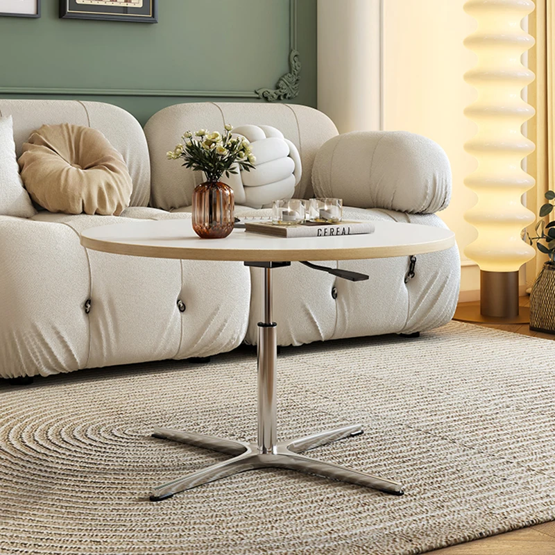 

Design Nordic Coffee Table Lift Top Aesthetic Minimalist Round Coffee Table Multi Function Unique Nuebles Auxiliares Furniture