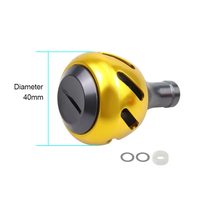 EKFan 30 35 40 ミリメートルアルミ合金釣りリールハンドルノブ 1000