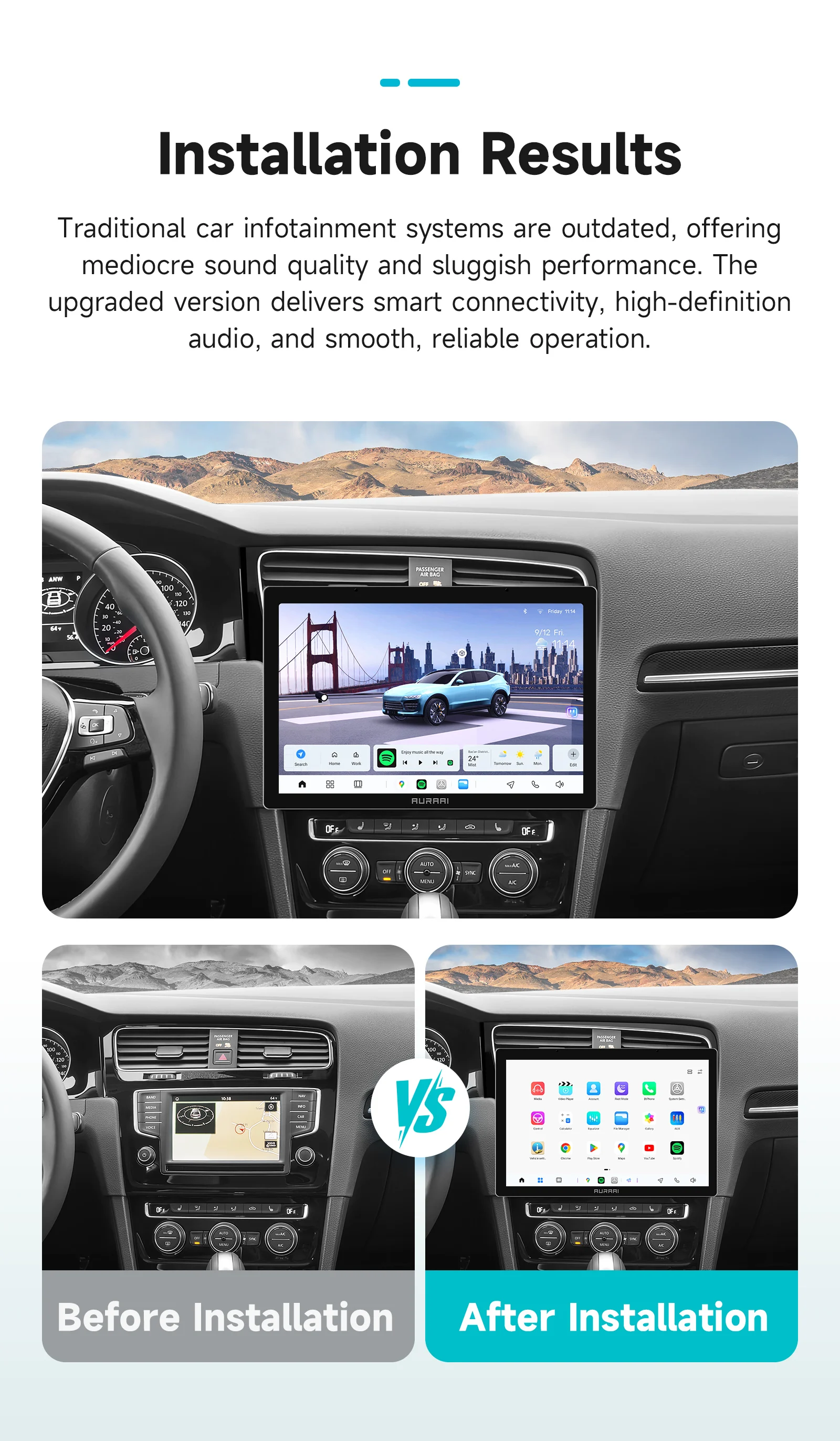 8 + 256G Carplay Android Auto radio Autoradio Für VW Golf 7 2013 - 2016 2017 multimedia-player 2K Intelligente Bildschirm ADAS 360 Cam – Detail 3