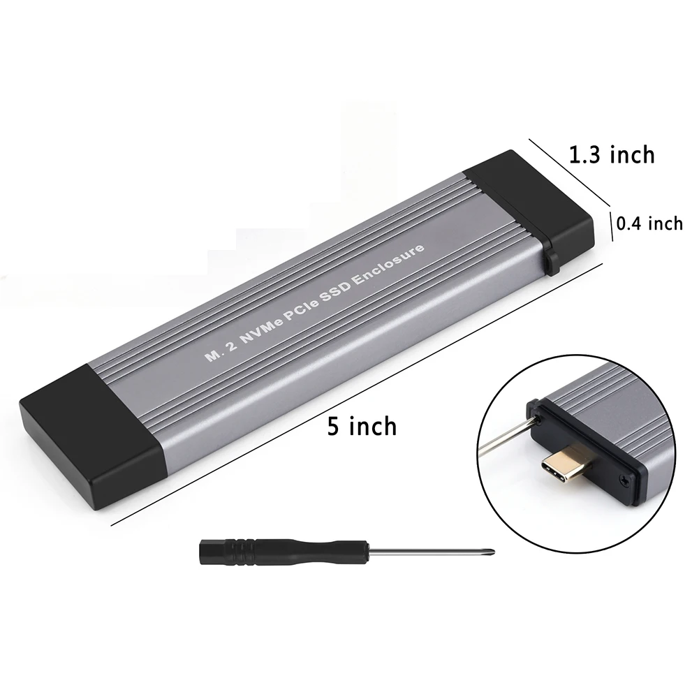 M.2 NVMe ̽ SSD Ŭ NVMe-USB  10Gbps USB 3.1 Gen2  ̽ ڽ , M2 PCLe NVMe Express SSD 2280 2242