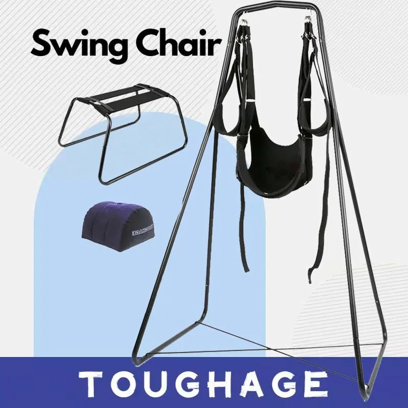 

TOUGHAGE 4In1 Sex Hammock Swing Chair Pillow Set Adjustable Restraints Fetish Sex Position Bondage Swing Frame Sexy Furniture