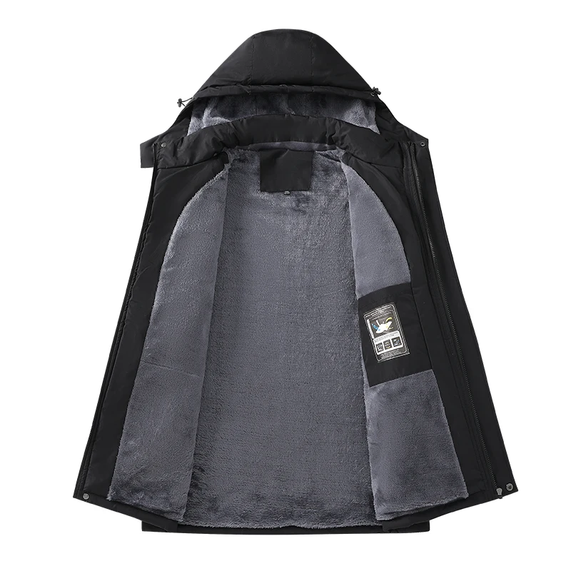Men Winter Coat Thicken Warm Hiking Outdoor Waterproof Windproof Camping Fashion Plus Size 7XL