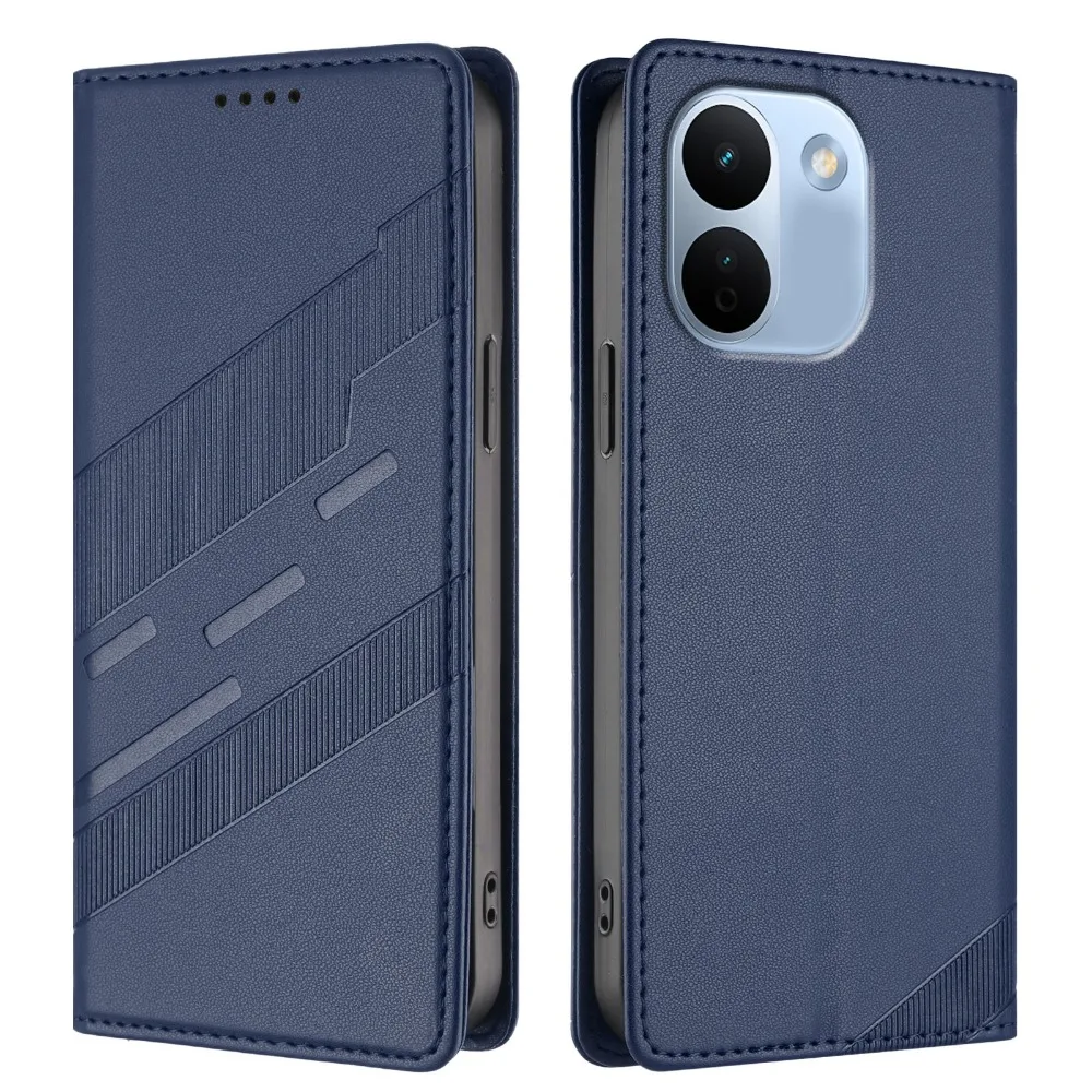 Magnetic Flip Case in Textured Leather