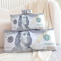 Two Sizes U.S. Dollar Plush Pillow Stuffed Currency Long Cushion Sleeping Bolster Head Support Plushie Present 1