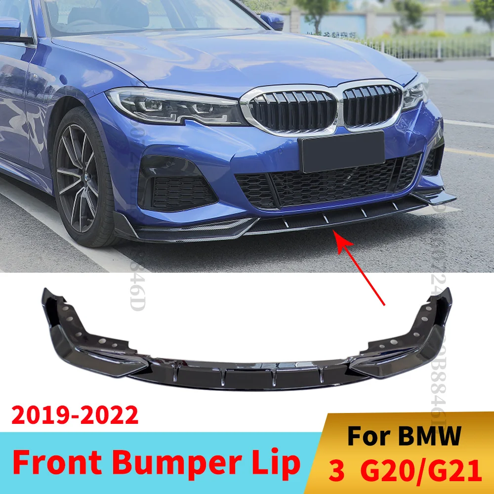 

Guard Deflector Front Bumper Lip Chin Diffuser Refit For New BMW 3 Series G20 G21 G28 2019-2022 M Sport Touring Tuning Body Kit