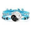 Bracelet tressé Dragon Tai Chi Gossip pour femmes et hommes, meilleurs amis, réglable, Yin Yang, bijoux de Couple à la mode, 2 pièces/ensemble