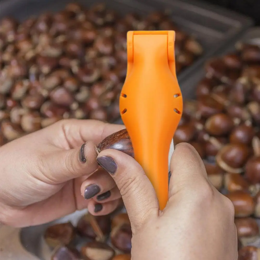 Description Picture 4 of itemPortable Stainless Steel + ABS Chestnut Opener Kitchen Accessory Chestnut Cracker Opener Chestnut Nut Sheller With safety lock