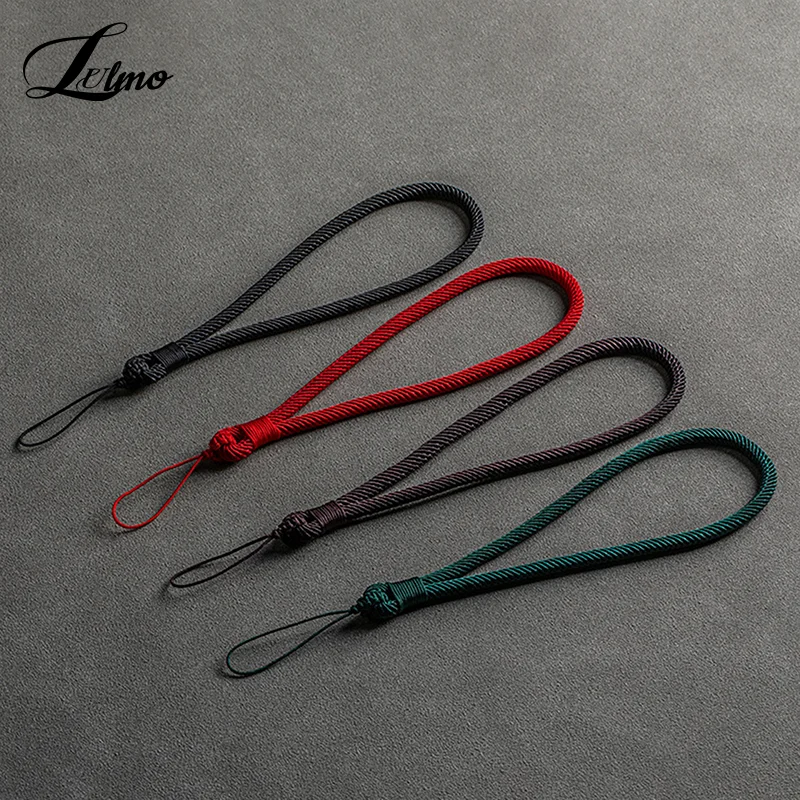Hand-Woven Color-Block Wrist Lanyard - Anti-Loss Mobile Accessory