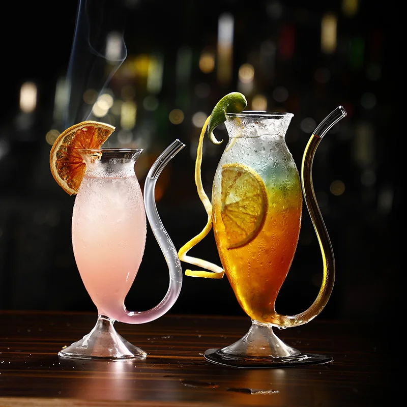 Creative Halloween Vampire Cup Cocktail Glass Creative Pipe Mold Molecular Cocktail Champagne Glass Bar Cocktail Glass Cup