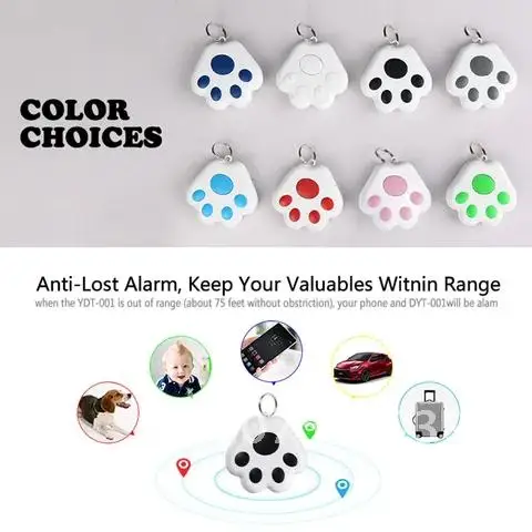 

Intelligent Bluetooth-compatible GPS Tracker Locator for Kids Dog Cat Car Wallet Smart Tag Anti-Lost Key Ring Accessories