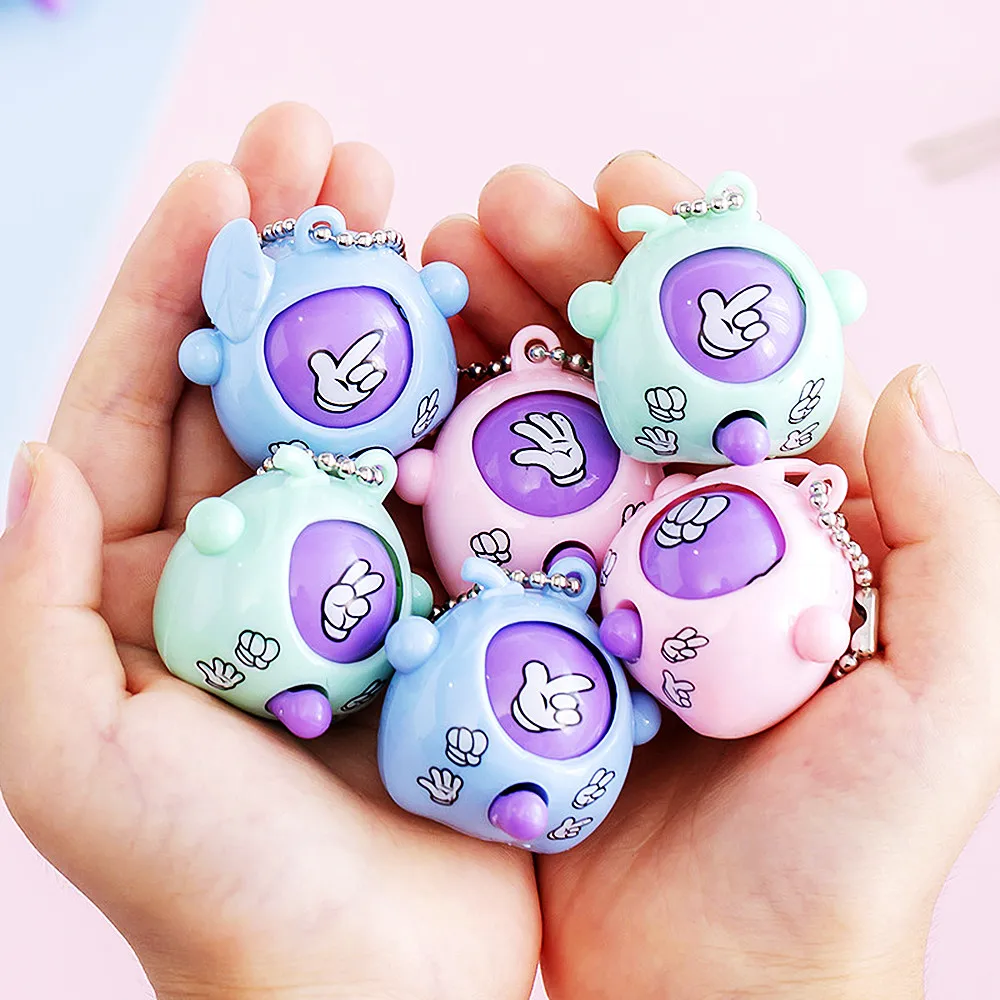 Mini Pop Keychains 20-50Pcs Mini Pop Keychains Toddler Sensory Fidget Toys Bulk Classroom Prizes Kids Birthday Party Favors Gift Bag Fillers