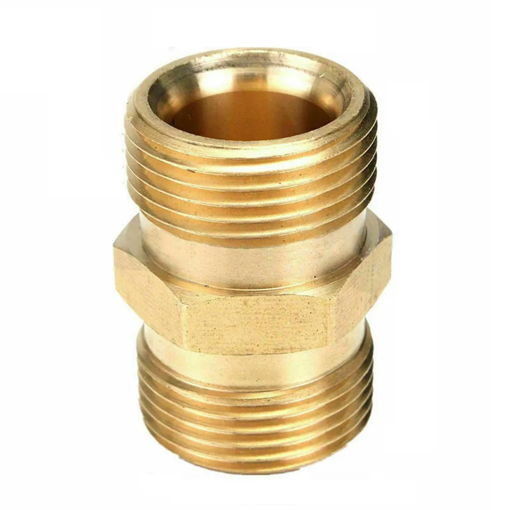 

High Pressure Washer Hose Extension Connector Adapter Copper M22 15mm Male Thread Female Hose Coupler Adaptor