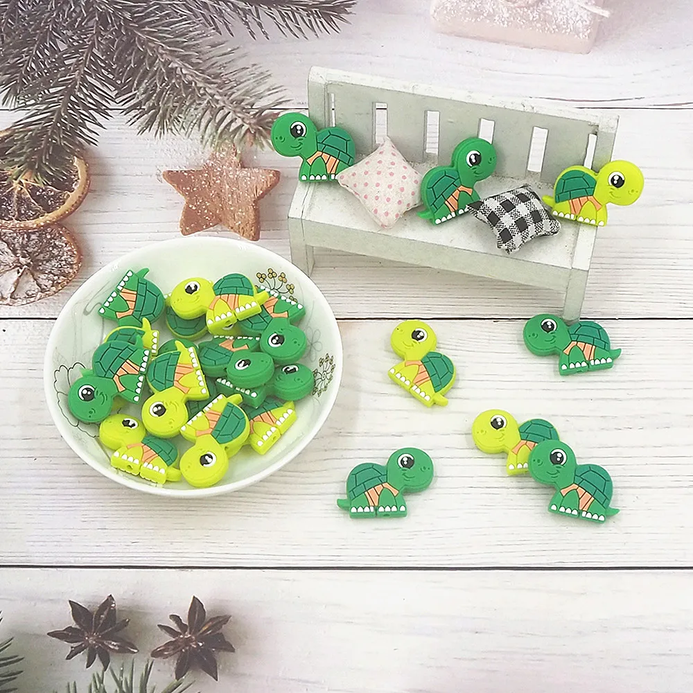 chenkai-50pcs-turtle-silicone-beads-focal-beads-baby-teething-infant-chewable-dummy-necklace-pacifier-chain-accessories