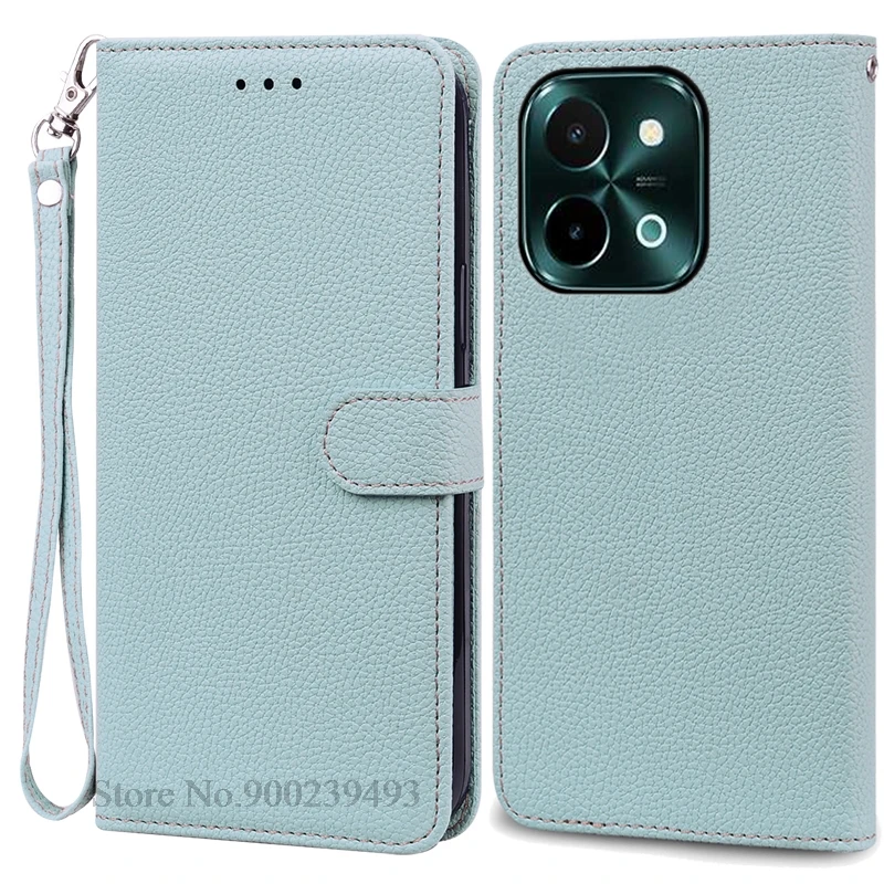 Vivo Y28 4G Leather Wallet Flip Case - Soft Silicone Protective Back Cover