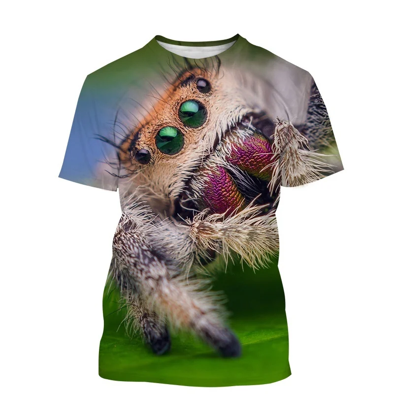 

Fashion Insect Spider T Shirt For Men Animal Pattern Short-sleeved T-shirt Women Casual Streetwear Summer Tops Cool Tee Shirt