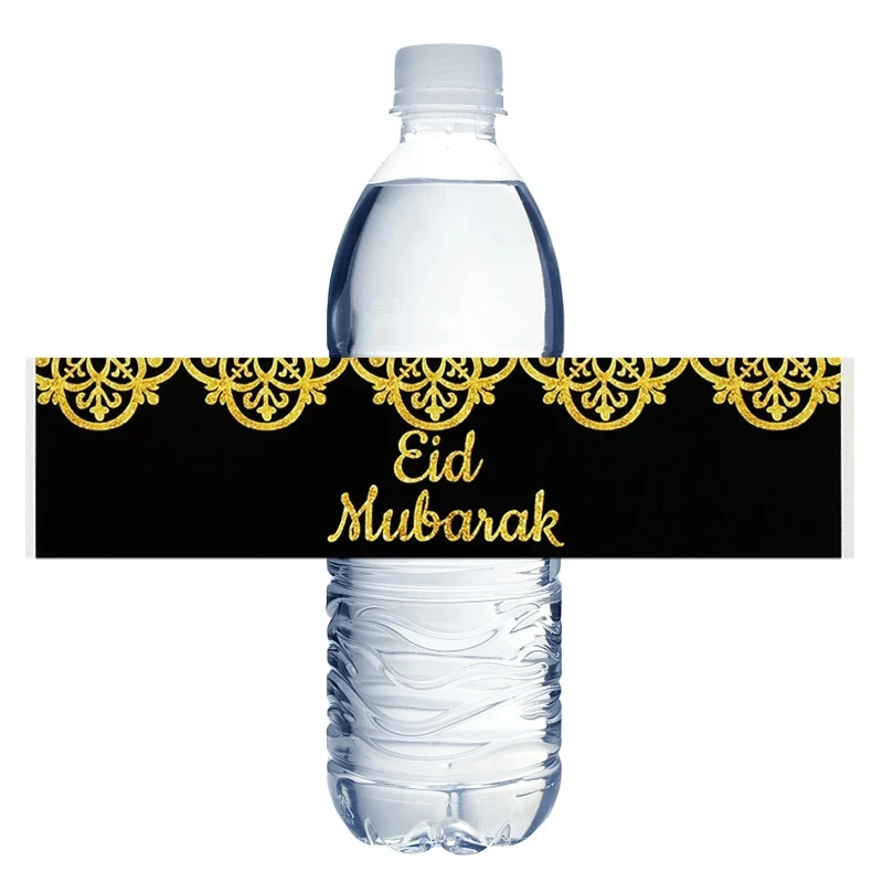 

Ярлыки на бутылки с водой Eid Mubarak ярлыки на тему Eid Mubarak яркие украшения для напитков