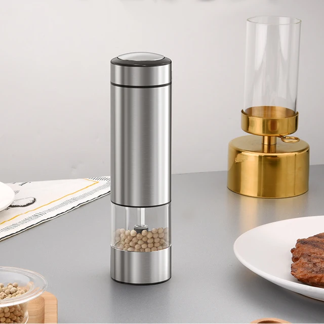 Macinapepe E Sale Elettrico SANGCON - A Gravità, 8 Oz, Alimentato A Batteria, Nero - Foto 4