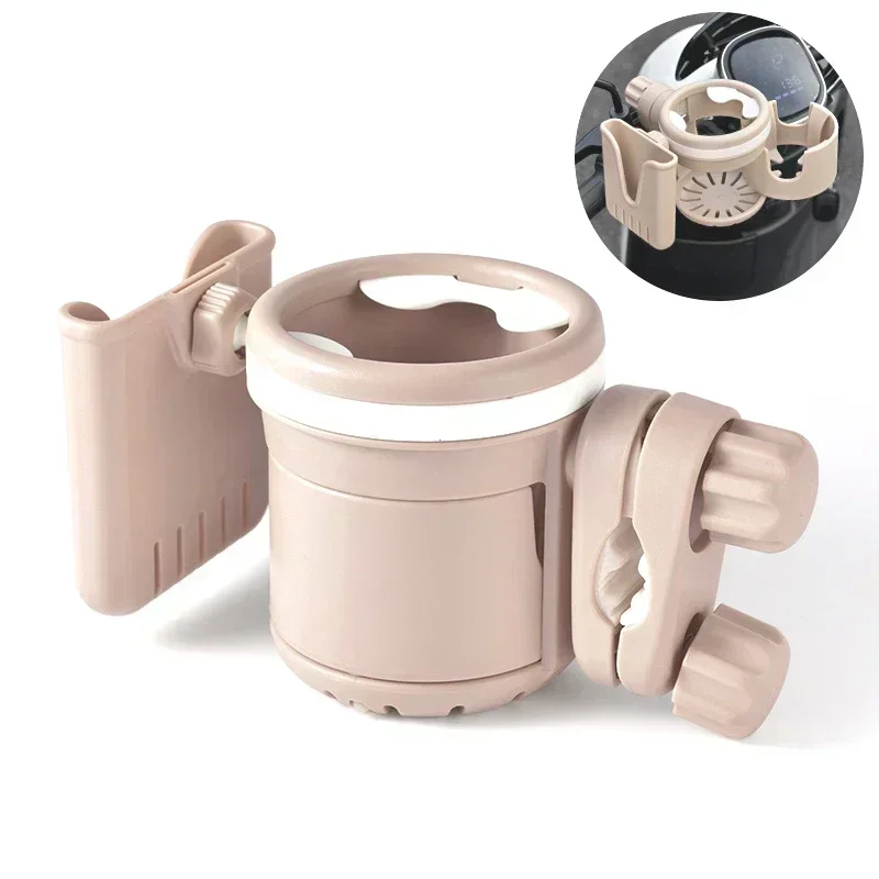 Pram Cup Holders Stroller Cup Holder Stroller Accessories 3 in 1 Baby Stroller Cup Holder Multifunctional Non Slip 360&deg; Rotation Coffee Holder & Phone Baby Stroller Accessoris