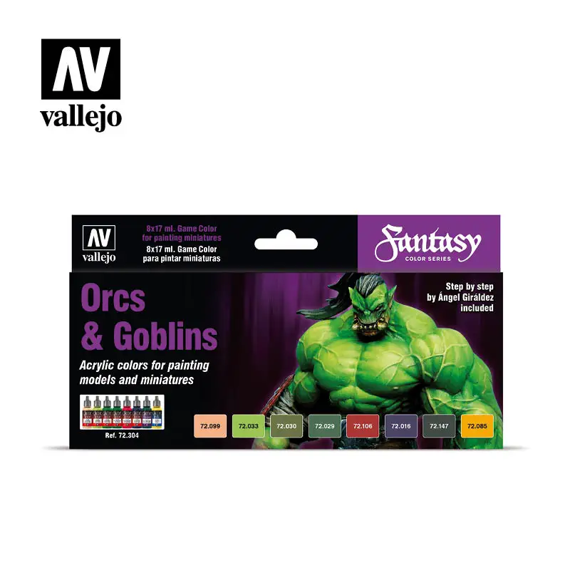 

Vallejo Paint AV Spanish Orc Goblin Game Set Color 72304