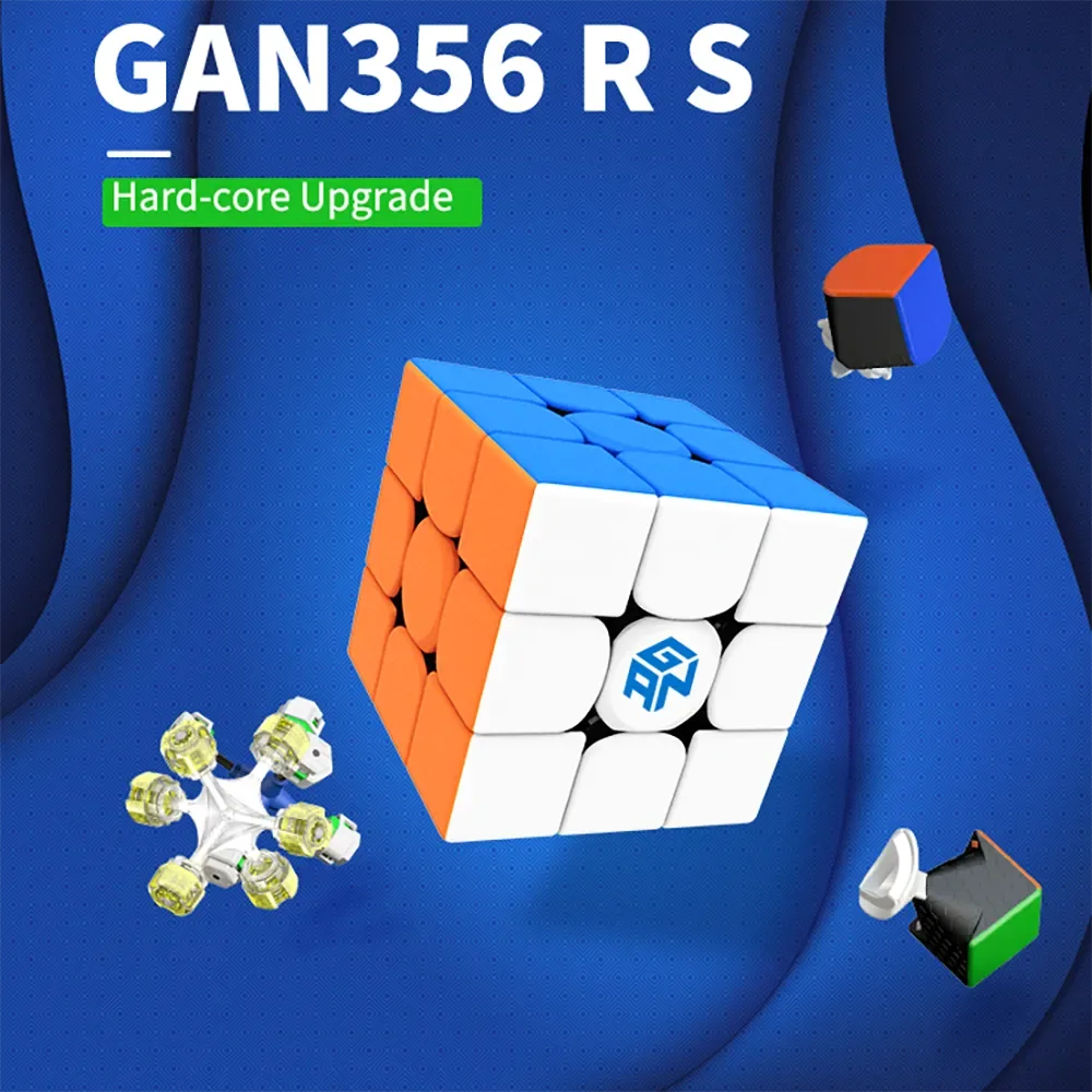 GAN 356 RS 3X3 Magic Speed Cube Stickerless Professional Fidget Toys GAN 356RS Cubo Magico Puzzle