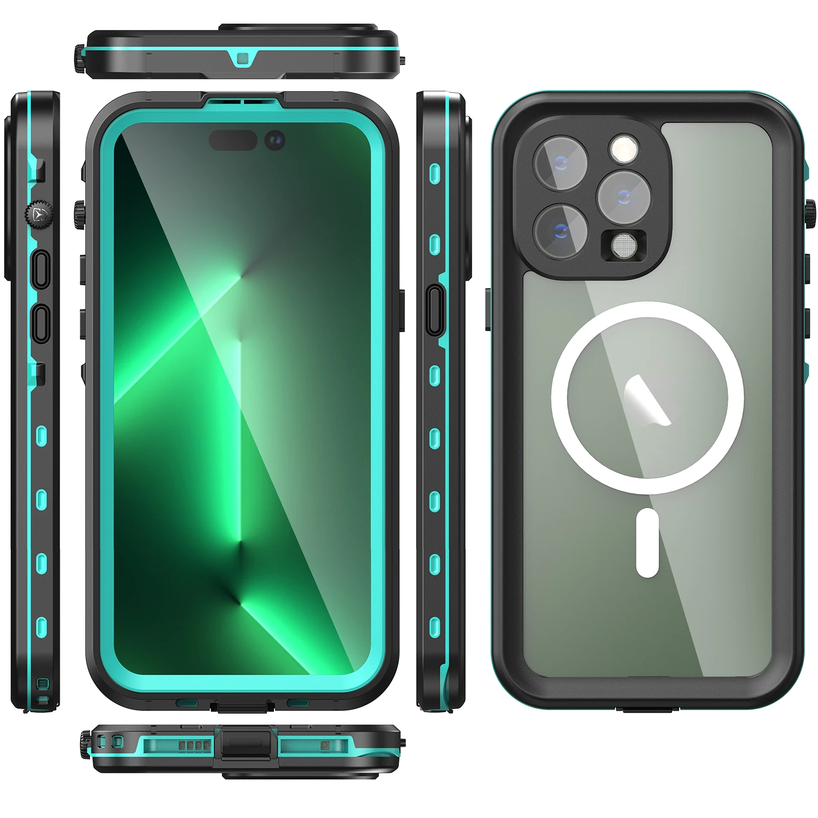 o iphone 14 pro max caso transparente